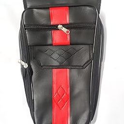Al Ameen Bike Tank Cover for Pulsar, Apache, Unicorn, Shine BS6, Glamour/Black with Red / 3 Separate Compartment / 9cm Big Compartment/Waterproof-image-56