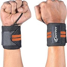 Joyfit Wrist Wraps- Wrist Support with Adjustable Straps and Thumb Loops for Home and Gym Workout, Weightlifting, Crossfit, Strength Training, Injury Protection for Men & Women [Pair]-21