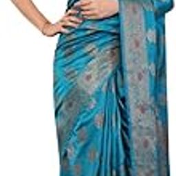 Teal Silk Saree with Traditional Zari Motifs-image-19