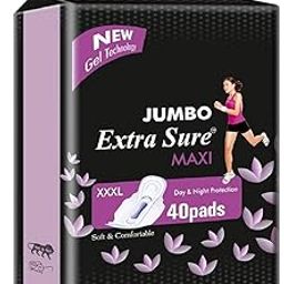 Jumbo Extra Sure Maxi Pads 40 for Women and Girls XXXl size-image-25