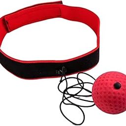 Club Bollywood®Boxing Reflex Ball Headband for Kids Adults Home Gym MMA Adjustable Headband Red Black| Boxing, & MMA | Equipment & Supplies |1 Headband-image-16