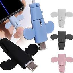 pnlfab USB Cable Protector Set, Anti-Break Phone Charging Cable Connector Cover, Multi Color-image-127
