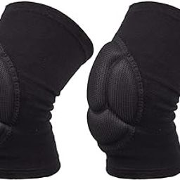 Electomania 1 Pair Knee Pads Thick Sponge Collision Avoidance Kneeling Kneepad Outdoor Climbing Sports Riding Protector Protection (Black)-19