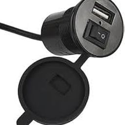 NS Motorcycle Bike Mobile Phone USB Charger Power Adapter 12v Waterproof Universal for All Scooters & Bikes (1Pc)-1