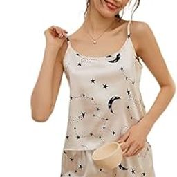 Women's Printed Nightsuit Cami Top and Shorts Sleepwear Set - Trendy and Comfortable Nightwear-image-50