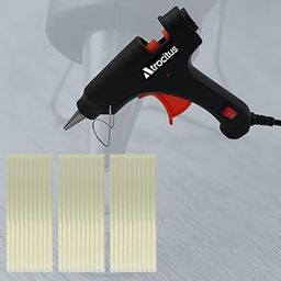 Atrocitus 20W Black Glue Gun with Precision Nozzle & 30 Glue Sticks | Ideal for Arts, Crafts & Quick Fixes-0