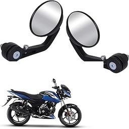 Rider Arts Motorcycle Bar End and Rear View BETAL Mirror Edge for Bike Pulsar 150 (Round shape)-image-76