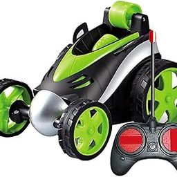 VGRASSP Mini Stunt Remote Control Rechargeable Car Toy for Kids - 360 Degree Spinning (Green)-image-69