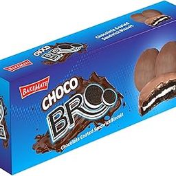 BAKEMATE CHOCO BRO | SANDWICH BISCUITS (150G) - CHOCOLATE CREAM FILLED, 10 PIECES | CRUNCHY SNACK FOR TEA TIME & KIDS LUNCH | MADE WITH COCOA, WHEAT FLOUR-image-75