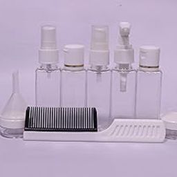 B.H.Industry 9-Pcs Travel Bottles Kit, Portable Refillable Toiletry Containers Set, Leak Proof Cosmetic Containers Square bottle for Lotion, Shampoo, Cream, Soap, Total San Jars for Cream-image-17