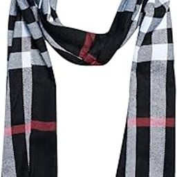 Women's Winter Pashmina Checkered Muffler pm-03 (Black_Free Size) (Pack of 1)-image-31
