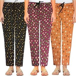 Women Night Wear Pyjama Pack of 3-picture-45