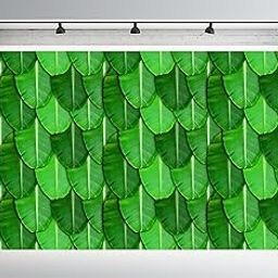 Dhara Creation Banana Leaf Printed (8FT-10FT) Backdrop Cloth for Pooja Decoration Traditional Background Curtain Cloth for Festival. (Washable Fabric)-image-28