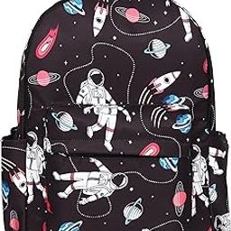 Printed School Backpack, 20L Capacity, Water Resistant, Stylish Design-image-22