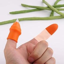 LEXUN Thumb Knife Silicone Thumb Knife Finger (Free Size) Cutter Set Vegetables Cutting Picker and Finger Protector(Pack of 1 Thumb + 1 Finger)-picture-31