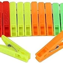WAAOME 36 Pcs Heavy Quality Duty Cloth Clip Rust Cloth Peg Plastic Hanging Pipe Clips for Cloth Drying/Pegs for Hanger/Ropes/Towel Dryer/ClothDrying/Cloth chimti/Pins(B878)-image-35