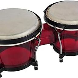 6'' and 7'' Bongo Drum Set Crafted Percussion Instrument for Kids and Adults Red | Educational | Music & Art-image-85