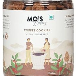Mo's Sugar Free Coffee Cookies, 150Grams | Healthy Snack for Diabetics | Vegan |100% Natural & Preservatives Free | Guilt Free Snacks-13