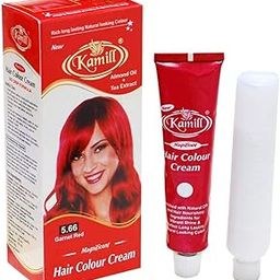 Kamill Garnet Red (5.66) Hair Color Cream With Almond Oil+Tea Extract,Natural Hair Color, 100% Organic Hair Colour for women And Men 100G-42