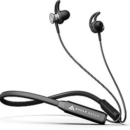 Boult Audio FXCharge Bluetooth Earphones with 32H Playtime, Dual Pairing Neckband, Zen™ ENC Mic, Type-C Fast Charging (5Mins=7.5Hrs), Biggest 14.2mm Bass Driver IPX5 Premium Silicone Neck band (Black)-image-42