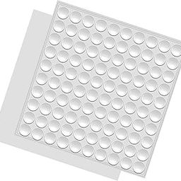 GLUN® 8x3 mm 100 Piece Door Bumper Stoppers, Clear Rubber Wall Protector for Wall, Doors, Almiras Protector, Self-Adhesive Door Handle Wall Shield Bumper Guard-24