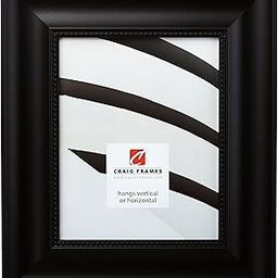 Craig Frames Lenox Ornate, Traditional Black Picture Frame, 8 by 10-Inch-24