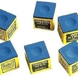 DESCTIDY Cue Chalk for Pool, Billiards, Snooker, 6 Pieces, Cube Shaped, Adds Friction, Prevents Misses Triangle Blue-picture-30