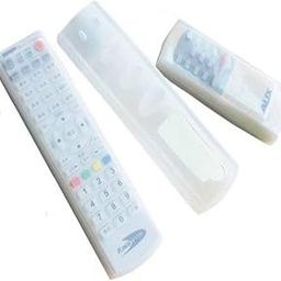 MAPPERZ 2-Piece Transparent Silicone Remote Cover Set Universal Waterproof & Stretchable Anti-Dust Protector for TV and Setup Box Remotes Pack of 1 Set x 2 Pcs-image-54