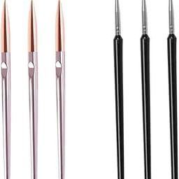 HEAVENGLOW 3x Nail Art Pen Set Flower DIY Petals Salon Use Tips Builder Blending Rose Gold-image-7