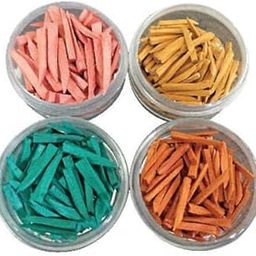 Wooden Wedges Assorted Pack (Multi Color) Pack Of 100 Pieces SET OF 4 PACK-picture-11