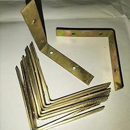 Zone Marketing L Clamps Brackets Made of Strong Iron A Set of 10 Pieces for shelve Support | Size (2.25 x 2 .25 Inch Pack of 10 Pieces)-20