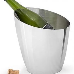 Premium Stainless Steel Champagne Wine, Beer, Ice Bucket, Heavy Built Bottle Bar Cooler, 6 L, Silver-image-11