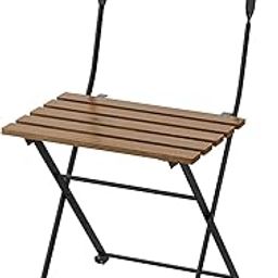 Digital Shoppy TÄRNÖ Chair, outdoor, foldable black/light brown stained-image-33