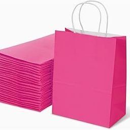 Aakriti Gift Bag Kraft Paper Bags With Handle For Birthdays, Weddings, and Parties Colorful, Durable, and Stylish Gift Packaging Bags, Perfect For Special Events 9.8 X 8 X 3.15 Inch (Dark Pink, 10)-image-79
