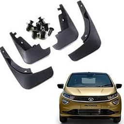 Autokaar OE Type/Box Type Car Mud Flap for Tata Altroz, Black-image-1