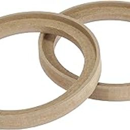 X AUTOHAUX 2Pcs Car Speaker Spacer Ring Universal for 6.5 Inch Speakers Adaptor Brackets Mounting Spacer Recess Bezel Plate Wood 146mm ID-picture-30