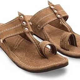 Men Kolhapuri Design Leather Ethnic Mojari Slipper 205-10-image-21