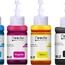 Needle T664 (CMYK Combo) CMY 70gms + K 135gms Inkjet Ink Compatible with Epson L130 L360 L380 L361 L565 L210 L220 L310 L350 L355 L365 L385 L405 L455 L485 L550 L555 L605 L1300 Ink Tank Printers-picture-22