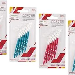 MEDICEPT DENTAL Protec Angled Interdental Brush Narrow Space Assorted (2 X Pink And 2 X Green)- Pack Of 4, Manual, Adult-image-107