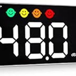 Decibel Meter & Sound Level Meter w Humidity & Temp by AirKnight Monitoring. Classroom Noise Meter, Noise Monitor, SPL Meter & DB Meter Wall Mounted. Decibel Reader Noise Decibel Meter Deciple Meter-image-27