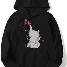 Elephant Hoodie Women Anime Causal Stylish Latest Black Blue red Pink Lavender Maroon Peach Girl 499 599 Under-picture-11