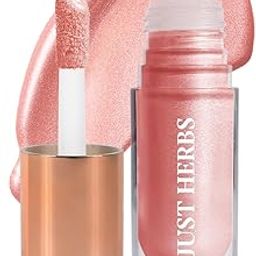 Just Herbs Glaze Rose Nectar Ultra Radiance | Ultra Shimmery Shine | Long Stay | Mess Free | Dewy Finish with Shea Butter and Aloe Vera Liquid Highlighter | All Skin Types | For Women 6g-16