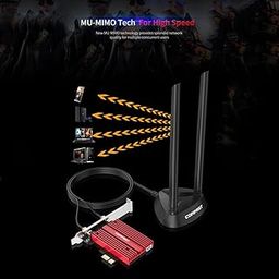 Echocart Lifestyle AX200 3000Mbps Gamer Wireless PCI-Express Adapter Chip for Computer Laptop-13