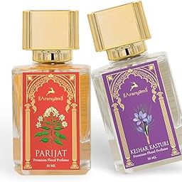 Aranyam Perfume Premium - Parijat & Keshar Kasturi Perfume Combo - 50 ML Each (Pack of 2)-image-5