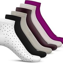Bamboo Ankle Length Socks for Men and Women | Anti-Odor, Seamless, Super Soft, & Breathable | Office, Lounge, Cycling & Running | Pack of 6-image-112