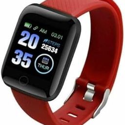 Enfogo D116 Intelligence Bluetooth 1.3" Full Touch Men Women Monitor/Smart Brlet/Health Brlet/Smart Watch for All Boys/Girls-RED-17