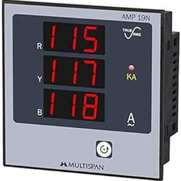 Multispan Amp-19N Corded Electric Three Phase Ampere Meter, Multicolor-29