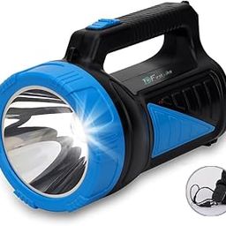 FIRSTLIKE 100 Watt Rechargeable Long Range Search Torch Light with 2 Side Emergency Kissan Light (Color-As per Availability) (Multicolor)-14