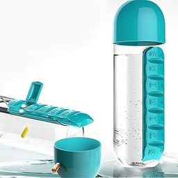 LIMBANI BROTHERS Pill Box for medicine with water Bottle First Aid Pill Box Portable Medicine Storage Organizer Box for elderly people (multicolour)-19