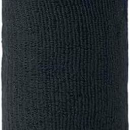 Wrist/Sweat Band for Men & Women 5 Inch - for Gym, Tennis, Badminton, Football, Basketball, Running & Athletic Sports, Sweat Absorbent Wrist Band - Black [1 Pair]-image-79